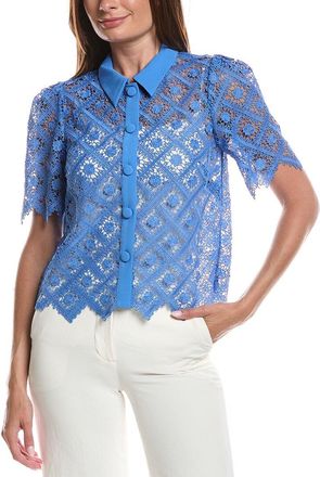 Milly Addison Tile Lace Shirt