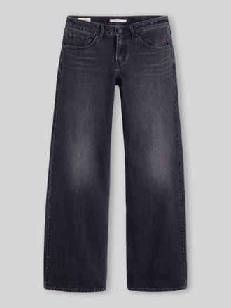 Levi's Straight Fit Jeans aus reiner Baumwolle im 5-Pocket-Design in Black, Gr&ouml;&szlig;e 28/30