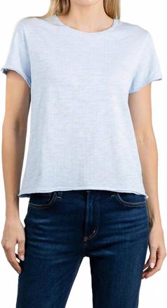 Elliott Lauren Silvie Short Sleeve Tee In Sky Blue