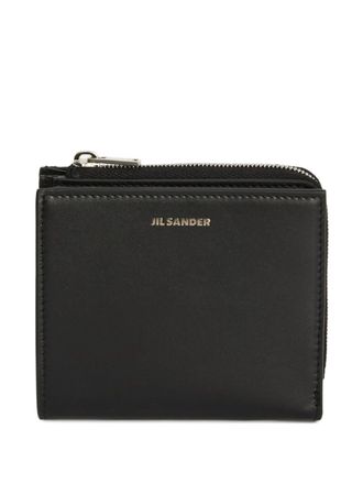 Jil Sander Compact Minimalist Portafoglio Metallic Wallet