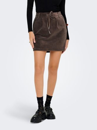 Only Cordrock ONLY ONLPOPTRASH CORDEROY SKIRT PNT, Damen, Gr. XS (34), shopping bag, Cord, Obermaterial: 62% Baumwolle, 34% Polyester, 4% Elasthan, unifarb