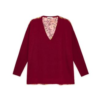 Maliparmi Maliparmi, Truien & Vesten, Dames, Rood, XS, Wol, Nieuwe Merinos Blend Gebreid