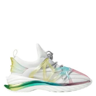 Jimmy Choo London Cosmos/F Unicorn Mix Neoprene Mesh Low-Top Trainers, Brand Size 39 ( US Size 9 )