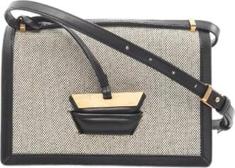 Loewe Pre-owned Barcelona Canvas Leather Schoudertas - Dames - Vintage Schoudertas - Beige - ONE Size - Leer - Vintage