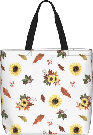 Generic Women Handbag Sunflower Womens Tote Bag Reusable Retro Ladies Purse, For Graduation, Christmas, Birthday, Wedding, Work