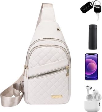 Generic Sling Backpack - Shoulder Chest Bag | Bag For Women | Shoulderr Backpack Casual Sling Pouch | Adjustable Strap, Lightweight Shoulder Front Pack For Ru