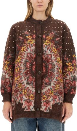Etro Cardigan With Logo-Donna