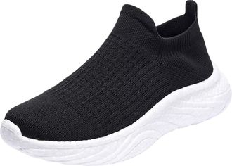 Generic Fashion Spring and Summer Men Sports Shoes Flat Bottom Lightweight Mesh Breathable Comfortable Solid Color Features: Mens Casual Breathable Shoes (Dar