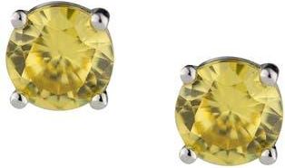 Kenneth Jay Lane Round CZ Stud Earrings in Yellow/silver at Nordstrom Rack