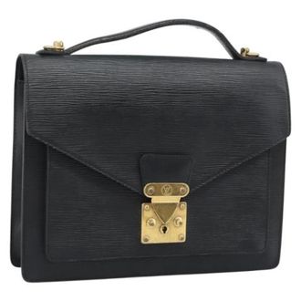 Louis Vuitton Tweedehands leren Louis Vuitton tassen - Dames - Pre-owned - Zwart - Maat: ONE Size Leer