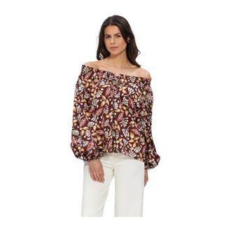Vanessa Bruno Dames, Blouses & Shirts, Bruin, Maat: Xs/S Katoen
