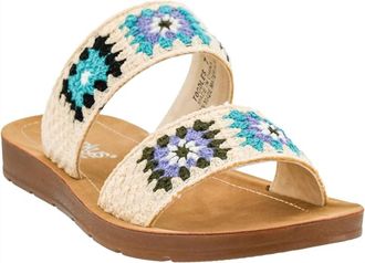 Corkys Footwear Womens Toodles Slip On Sandal In Light Blue