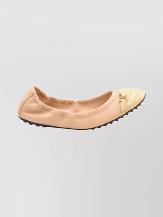 Tod's leather ballet loafers