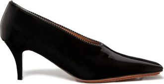 Stella McCartney Pointed Toe 60 Patent Pumps - Dames - Pumps - Zwart - 39 1/2 EU - Schoenen