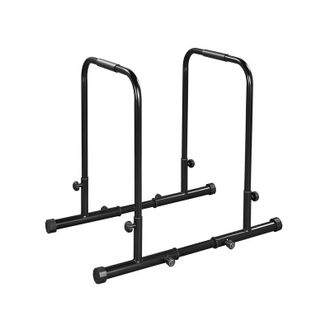 Yaheetech Yaheetech - Dip Barra Parallele Fitness Dip Bar Stand Station Regolabile in Altezza e Larghezza per Calisthenics/Stretching/Addominali in Acciaio Nero