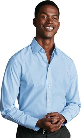 CHARLES TYRWHITT Non-Iron Bengal Stripe Shirt in Sky Blue at Nordstrom, Size 16.5 - 35