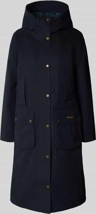 Barbour Regular Fit Funktionsmantel aus Baumwoll-Mix Modell BAMBURGH in Marine, Größe 34