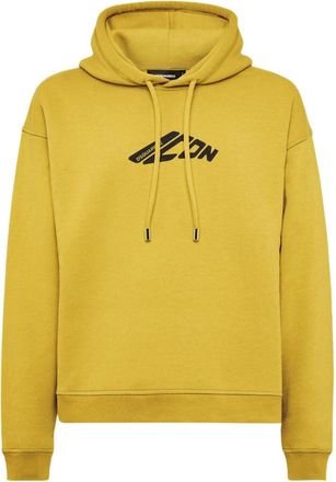 Dsquared2 Mens Icon New Generation Relax Fit Sweatshirt Sunflower - Yellow Cotton - Size Medium