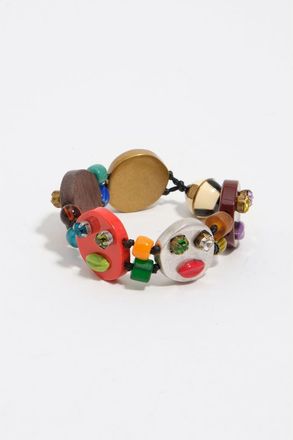 Bimba & Lola Multicolor Masks And Glass Bracelet in Orange at Nordstrom