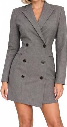 Theory Blazer Dress In Gray