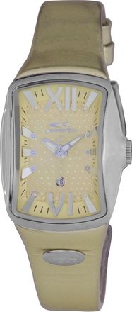 Chronotech Womens Cream Dial With Silver Case Band Watch - Gold - One Size