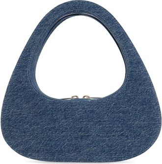 Coperni Swipe denim shoulder bag - women - Cotton - One Size - Blue