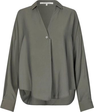 Second Female Dames, Blouses & Shirts, Grijs, Maat: M