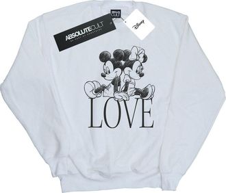 Disney Dames/Dames Mickey en Minnie Mouse Love Sweatshirt (Wit)