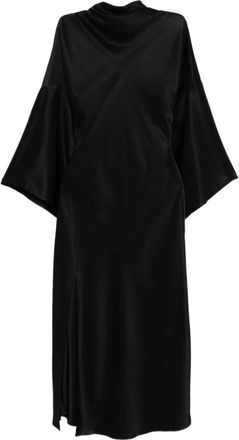 Pinko Elegant Jurk - Dames - Feestkleedjes - Zwart - S - Polyester - Kleedjes