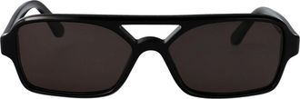 Retro Superfuture Vico Zonnebril voor Stijlvolle Zonbescherming - unisex - Zonnebrillen - Zwart - 58 MM - Accessoires
