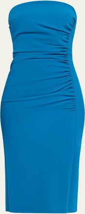 La Petite Robe Di Chiara Boni Strapless Ruched Bodycon Midi Dress