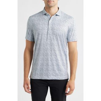 Johnnie-O Marietta Featherweight PREP-FORMANCE Jersey Polo in Heather Black at Nordstrom, Size Xx-Large