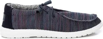 Xti Mens Canvas Lace-Up Loafers - Navy 170629