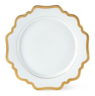 Anna Weatherley Anitque White Gold Dinner Plate in White/gold at Nordstrom