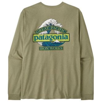 Patagonia L/S Great Waves Responsibili-Tee Longsleeve f&uuml;r Herren | oliv