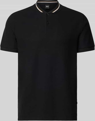 HUGO BOSS Regular Fit Poloshirt aus einer Baumwolle C-PRATT40 in Black, Gr&ouml;&szlig;e XXXL