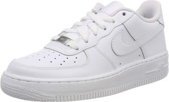 Nike Nike Boys Air Force 1 (GS) Basketball Shoes, White, 5.5 UK