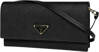 Prada Pre-owned Vintage Schoudertas - Dames - Vintage Schoudertas - Zwart - ONE Size - Leer - Vintage