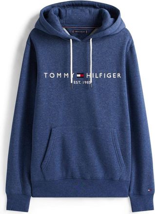 Tommy Hilfiger Herenlogo Hoodie (Aegean Blauw)