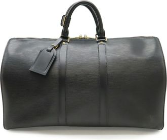 Louis Vuitton Black Noir Epi Leather Boston Bag (Pre-Owned)