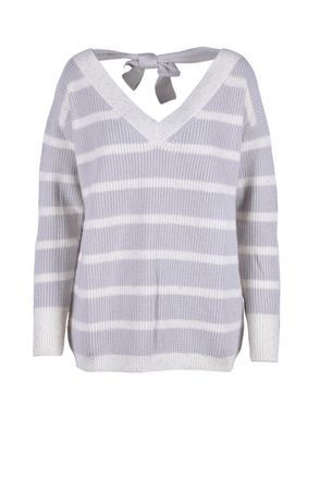 Lorena Antoniazzi Gestreepte Brei Tiedek Pullover