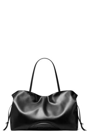 Tory Burch Ella Natuura Drawstring Tote in Black at Nordstrom