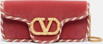 Valentino Garavani Clutch Locò Mini in velluto