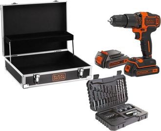 Black+Decker Black&decker - Trapano Percussione Batteria Bdchd181b2fc