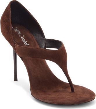 Jeffrey Campbell Rhian Stiletto Sandal in Brown Suede at Nordstrom, Size 6.5
