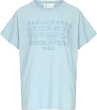 Maison Margiela T-shirt con stampa - Blu
