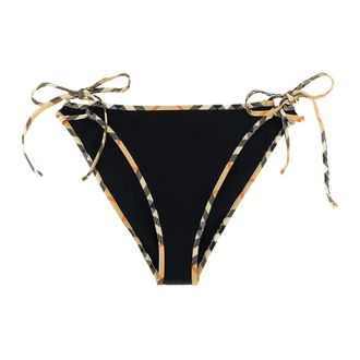 Burberry Badmode, Dames, Zwart, XS, Nylon, Starla Stretch Nylon Bikini Broekje