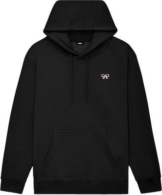 Dalix Bow Midweight All Day Hoodie in Black at Nordstrom, Size 3X-Large