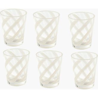 Mrs. Alice Swirl Outdoor Glasses in White at Nordstrom