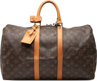 Louis Vuitton Pre-owned Womens Monogram Keepall 45 - Tan Textile - One Size